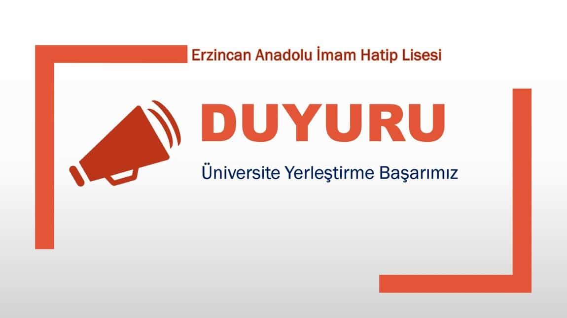 Üniversite Yerleştirme Başarımız